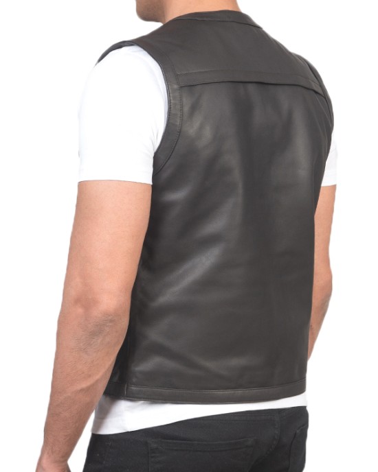 Leather Vest Men